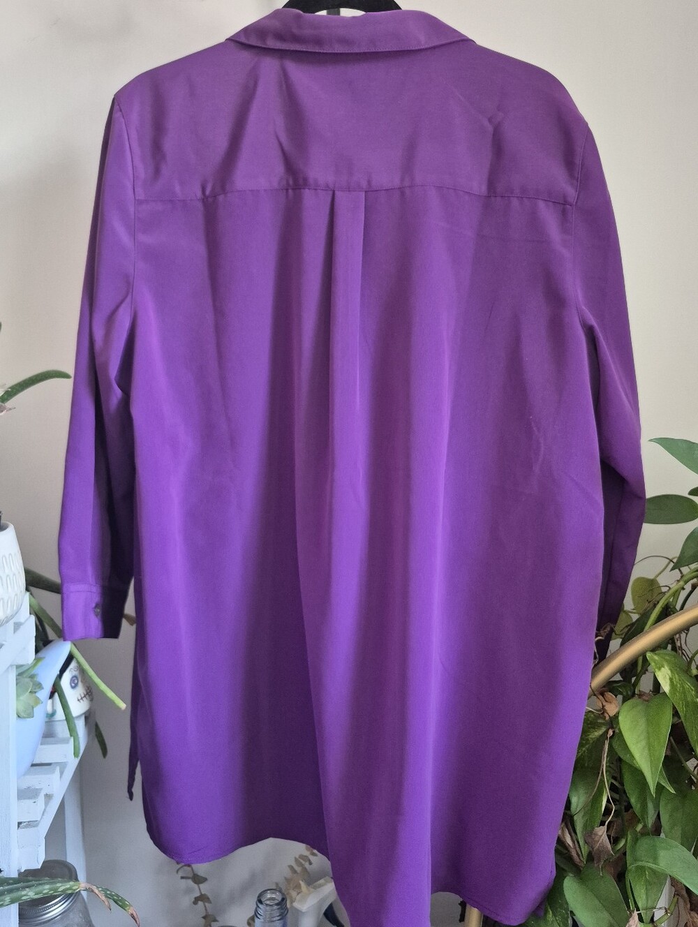 TravelSmith Vibrant Purple Travel Top - Picture 3 of 7